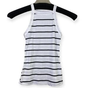 Shein Women’s Tank Striped Halter Top Black/White XS